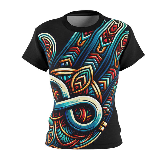 Women's All-Over Print T-Shirt – Soft, Breathable & Stylish Custom Tee, Tribal Design, Tribal Print