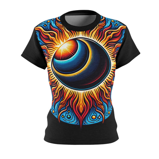 Women's All-Over Print T-Shirt – Soft, Breathable & Stylish Custom Tee, Cosmic Celestial design