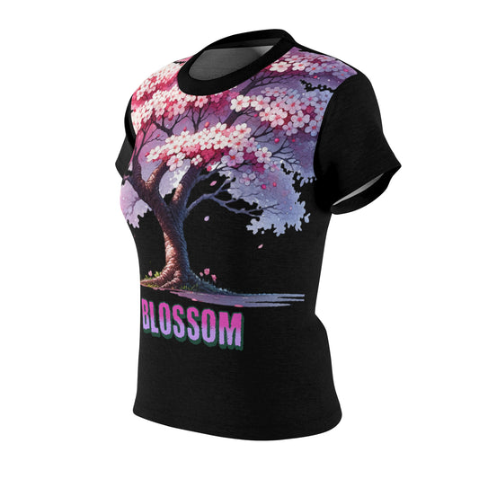 Women's All-Over Print T-Shirt – Soft, Breathable & Stylish Custom Tee, Cherry Blossom design, Cherry Blossom print