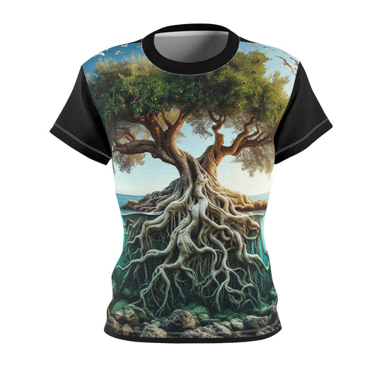 Women's All-Over Print T-Shirt – Soft, Breathable & Stylish Custom Tee, Tree design, Tree of life design, Tree print, Tree of Life print